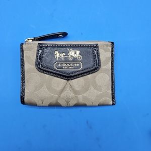 Coach  zipper closure change purse.